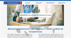 Desktop Screenshot of bilandecompetences.fr