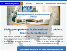 Tablet Screenshot of bilandecompetences.fr